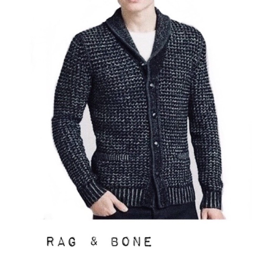 Rag & Bone Men’s Sweater Button Down Cardigan Sz L